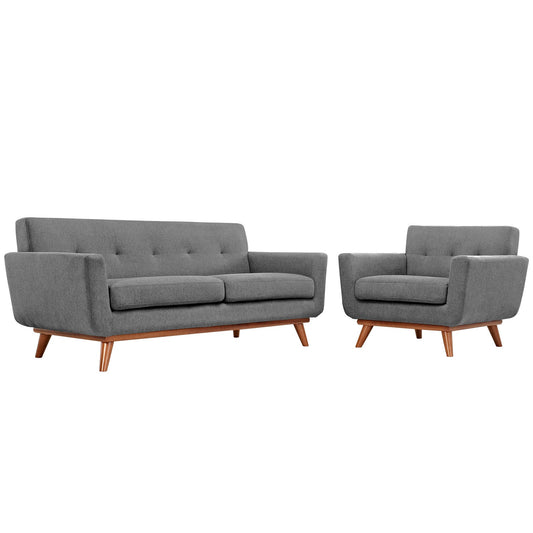 Modway Engage Armchair and Loveseat - Set of 2 - EEI-1346 | Sofa Set | 