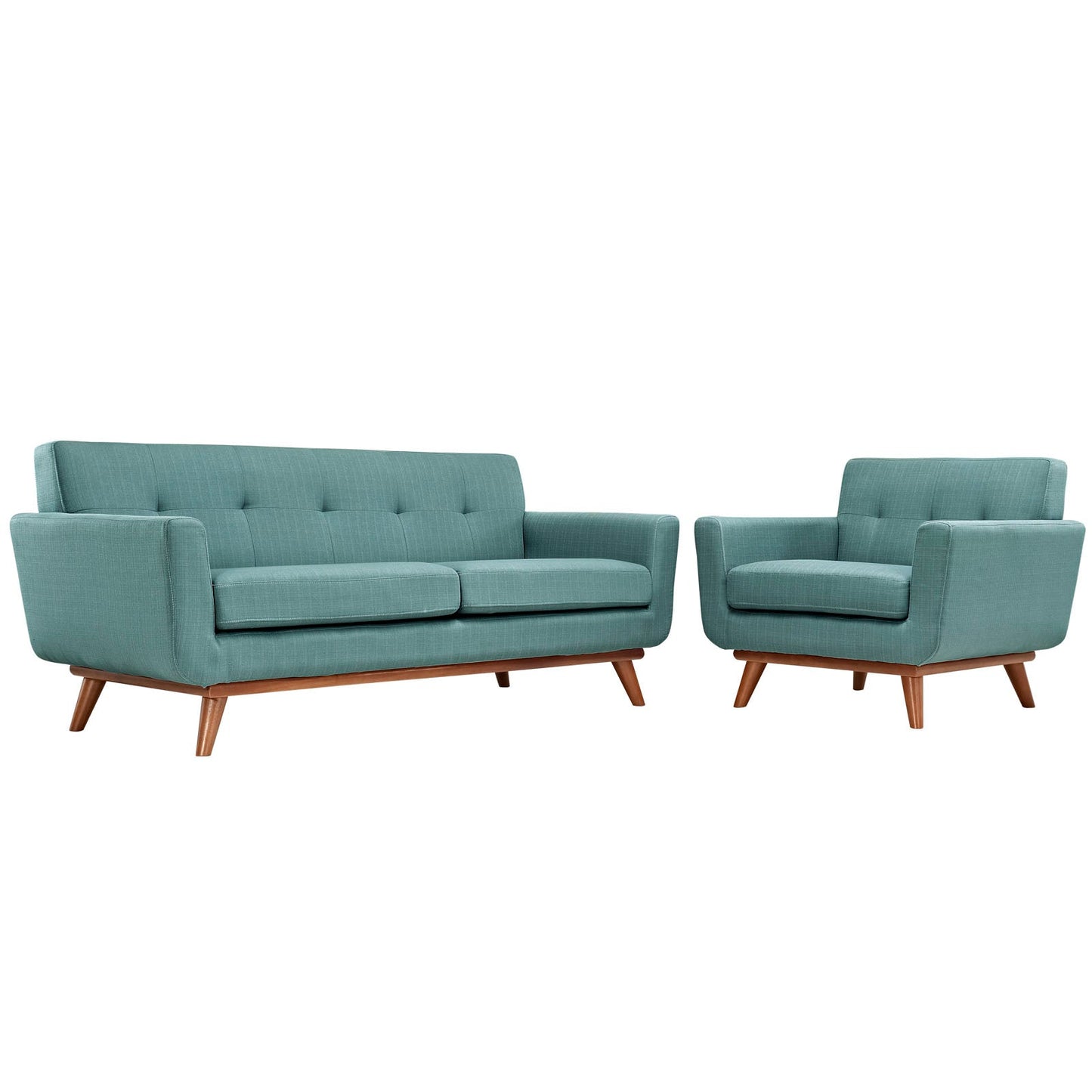 Modway Engage Armchair and Loveseat - Set of 2 - EEI-1346 | Sofa Set | 
