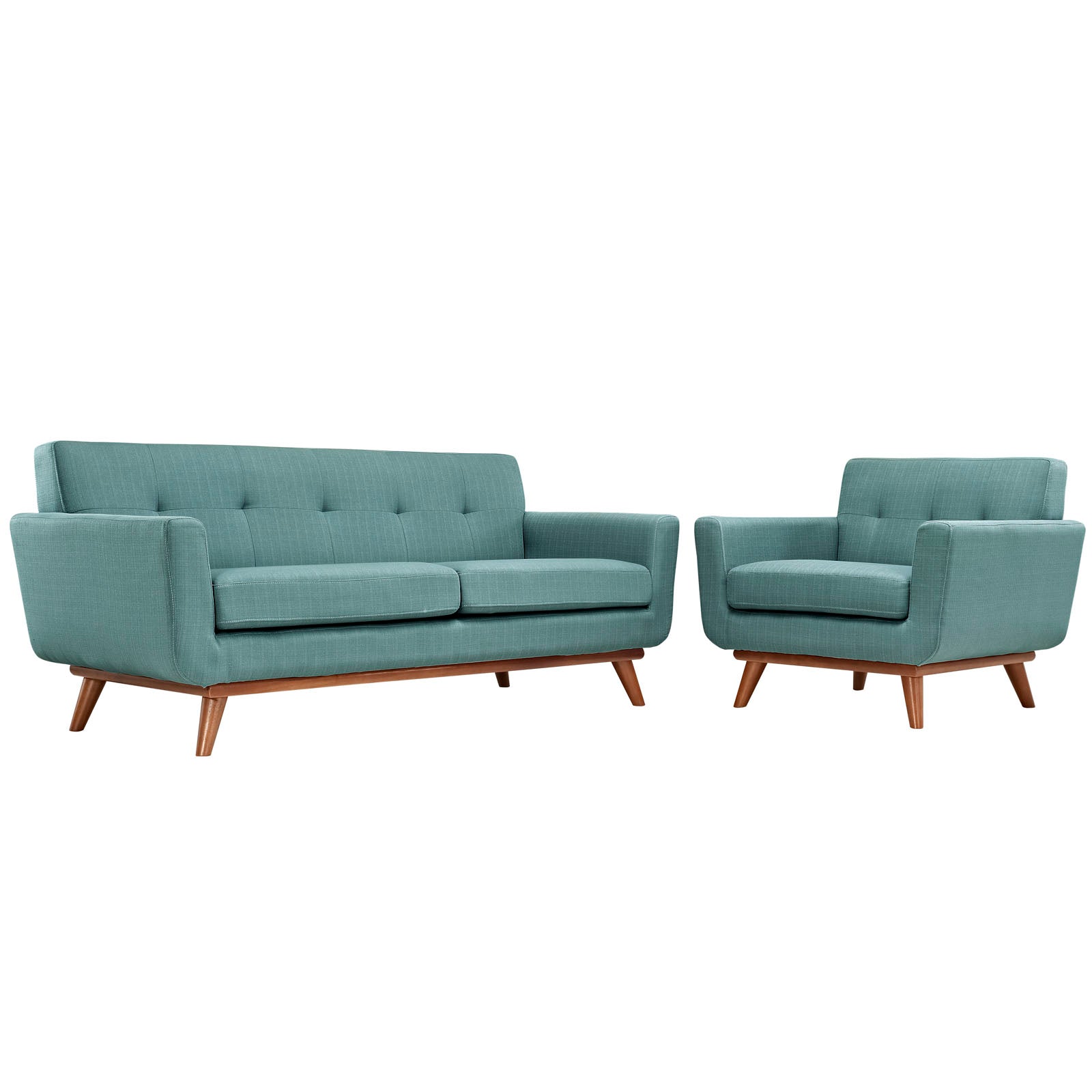 Modway Engage Armchair and Loveseat - Set of 2 - EEI-1346 | Sofa Set | 