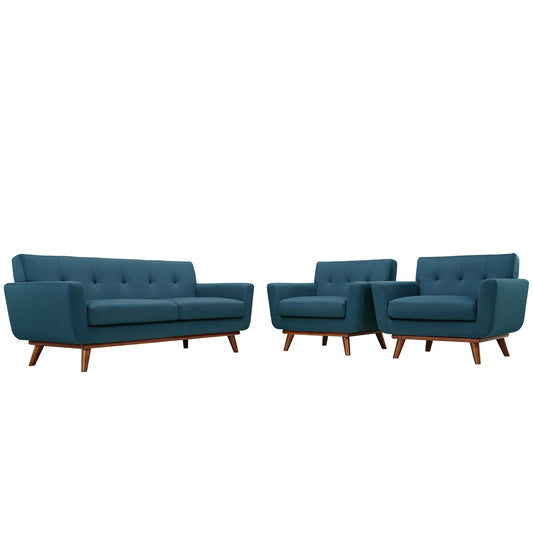 Modway Engage Armchairs and Loveseat - Set of 3 - EEI-1347 | Sofa Set | 