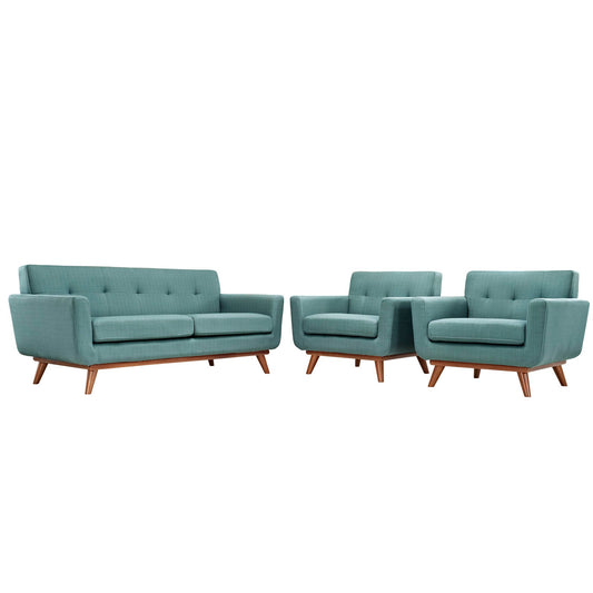 Modway Engage Armchairs and Loveseat - Set of 3 - EEI-1347 | Sofa Set-1