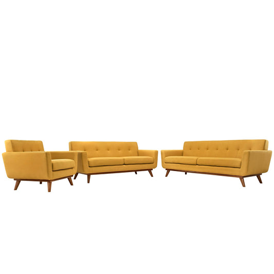 Modway Engage Sofa Loveseat and Armchair - Set of 3 - EEI-1349 | Sofa Set | 