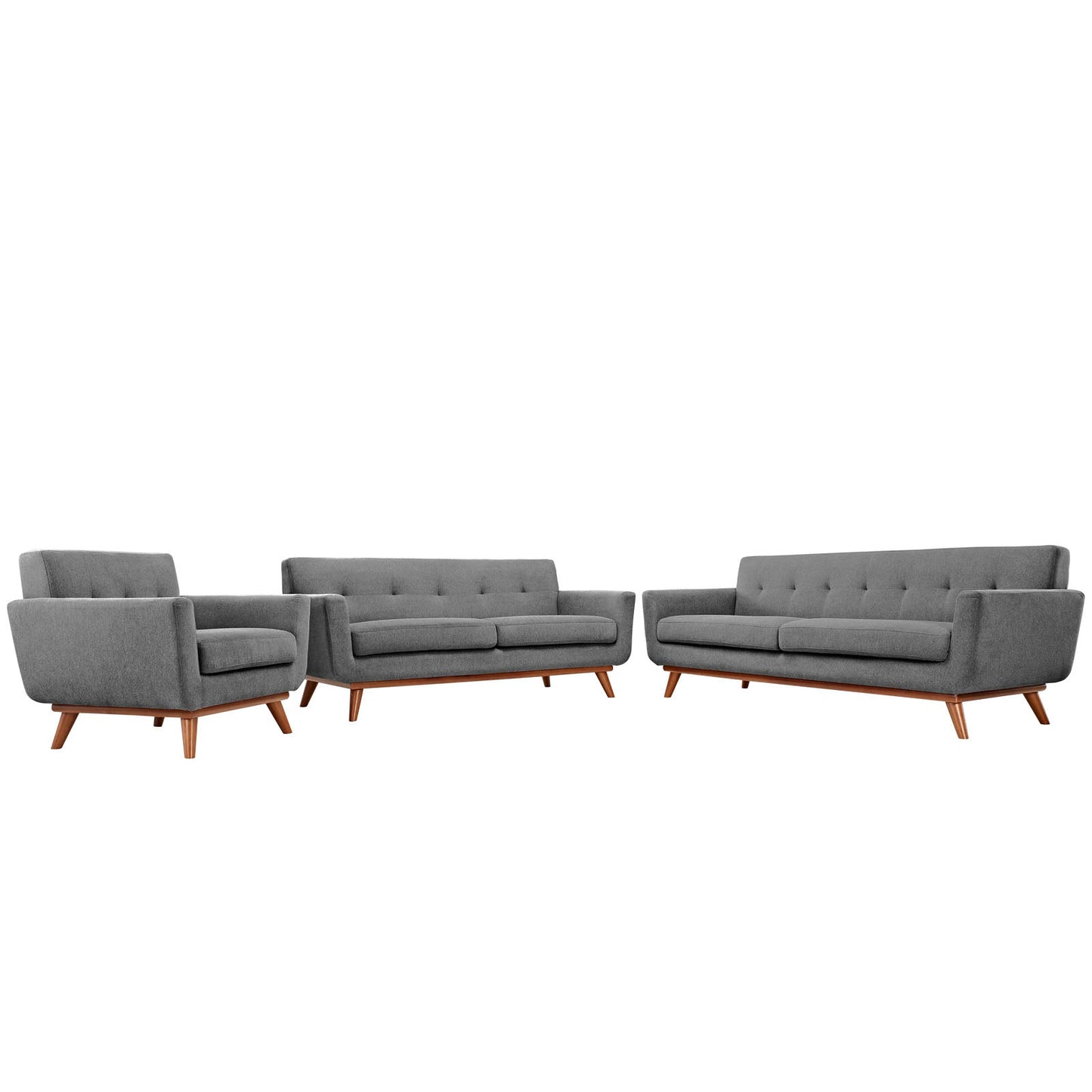 Modway Engage Sofa Loveseat and Armchair - Set of 3 - EEI-1349 | Sofa Set | 