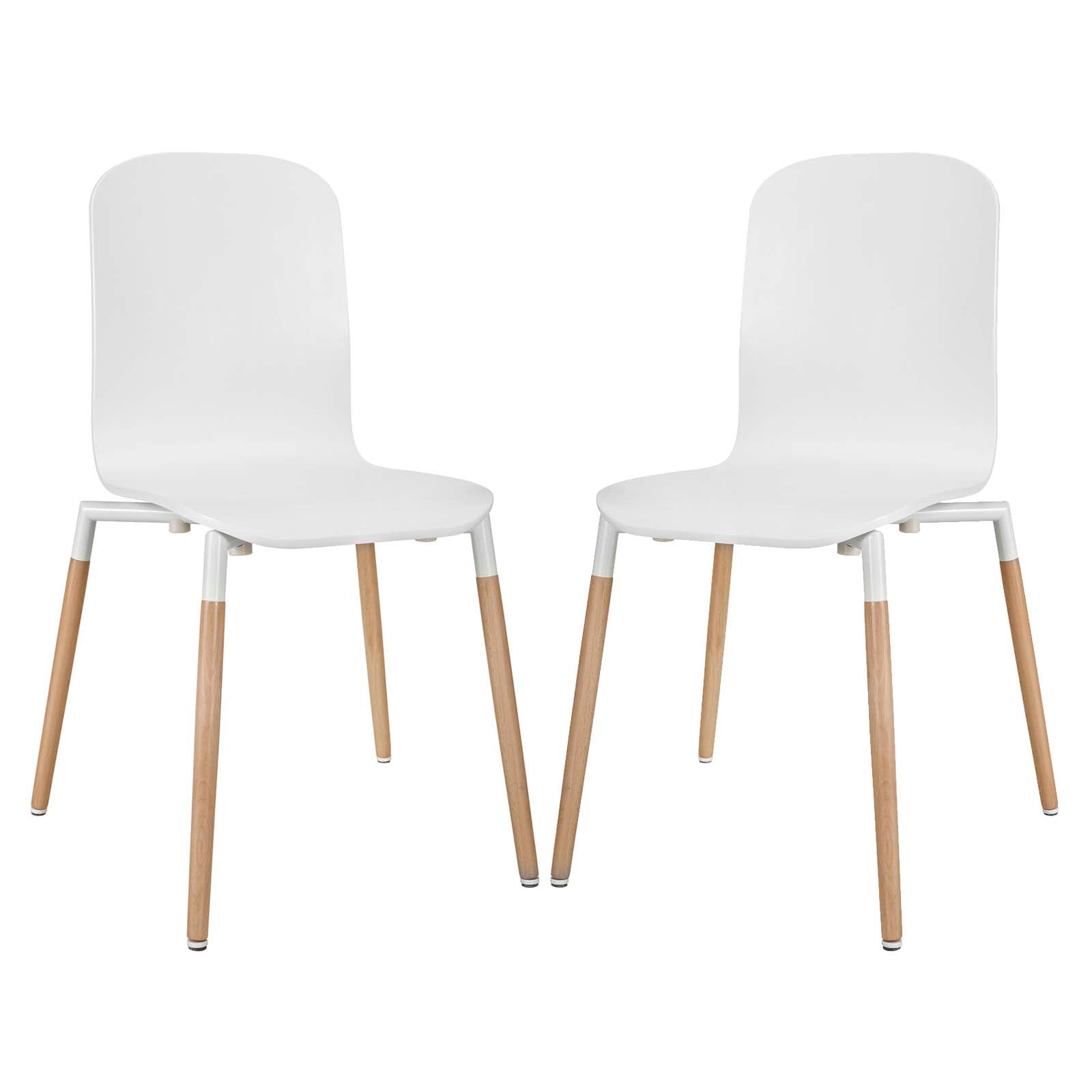 Modway Stack Wood Dining Chairs - Set of 2 - EEI-1372 | Dining Chairs | Modishstore-1