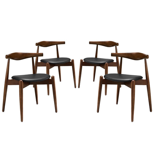 Modway Stalwart Dining Side Chairs - Set of 4 | Dining Chairs | Modishstore-11