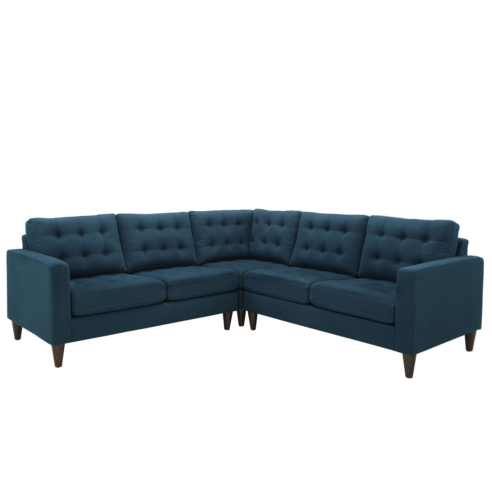 Modway Empress 3 Piece Fabric Sectional Sofa Set | Sofas | 
