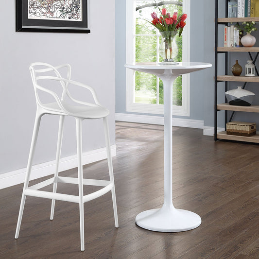 Modway Entangled Bar Stool - White | Bar Stools