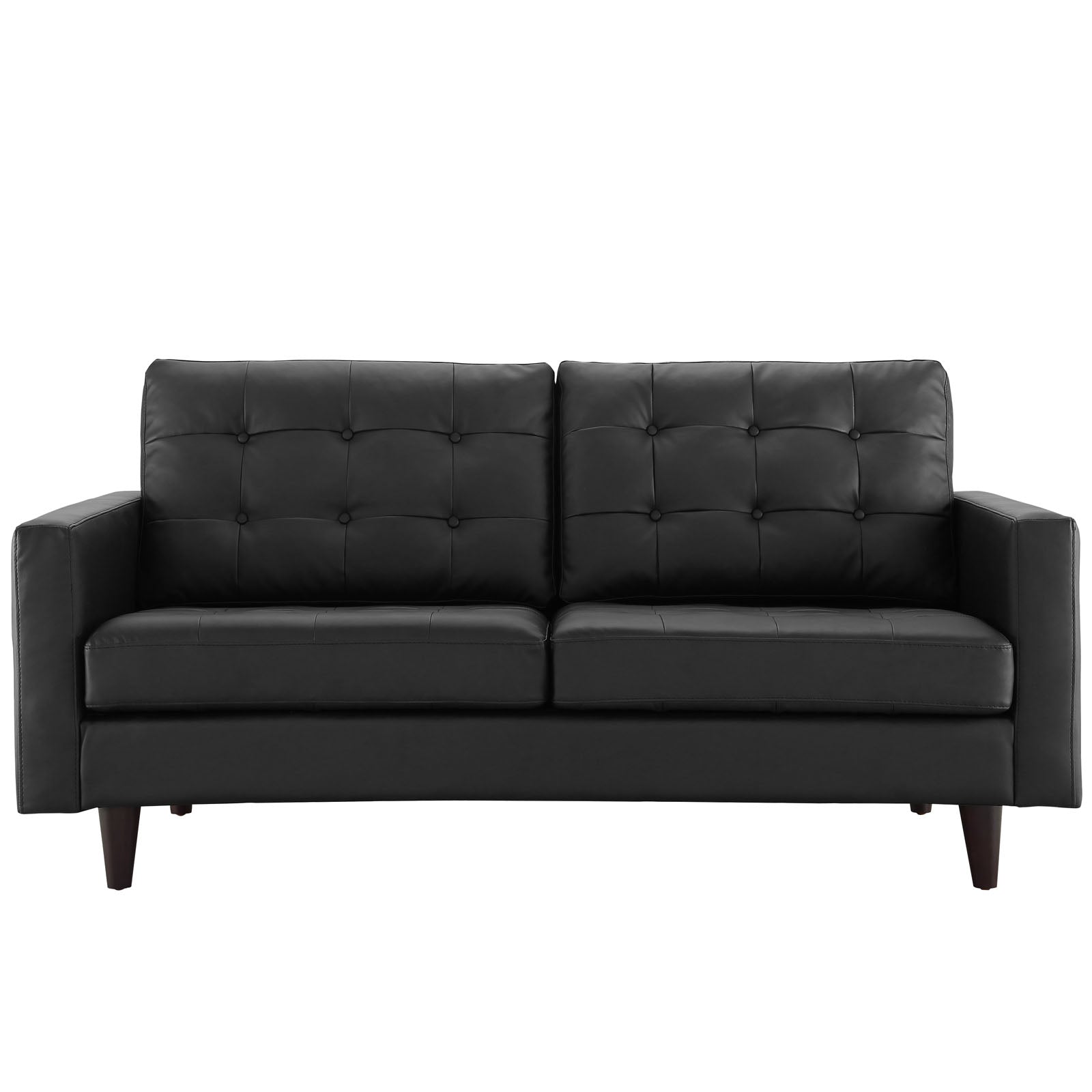 Modway Empress Bonded Leather Loveseat | Loveseats | 