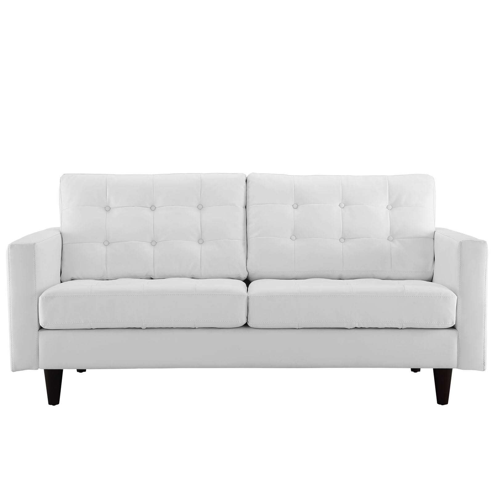 Modway Empress Bonded Leather Loveseat | Loveseats | 