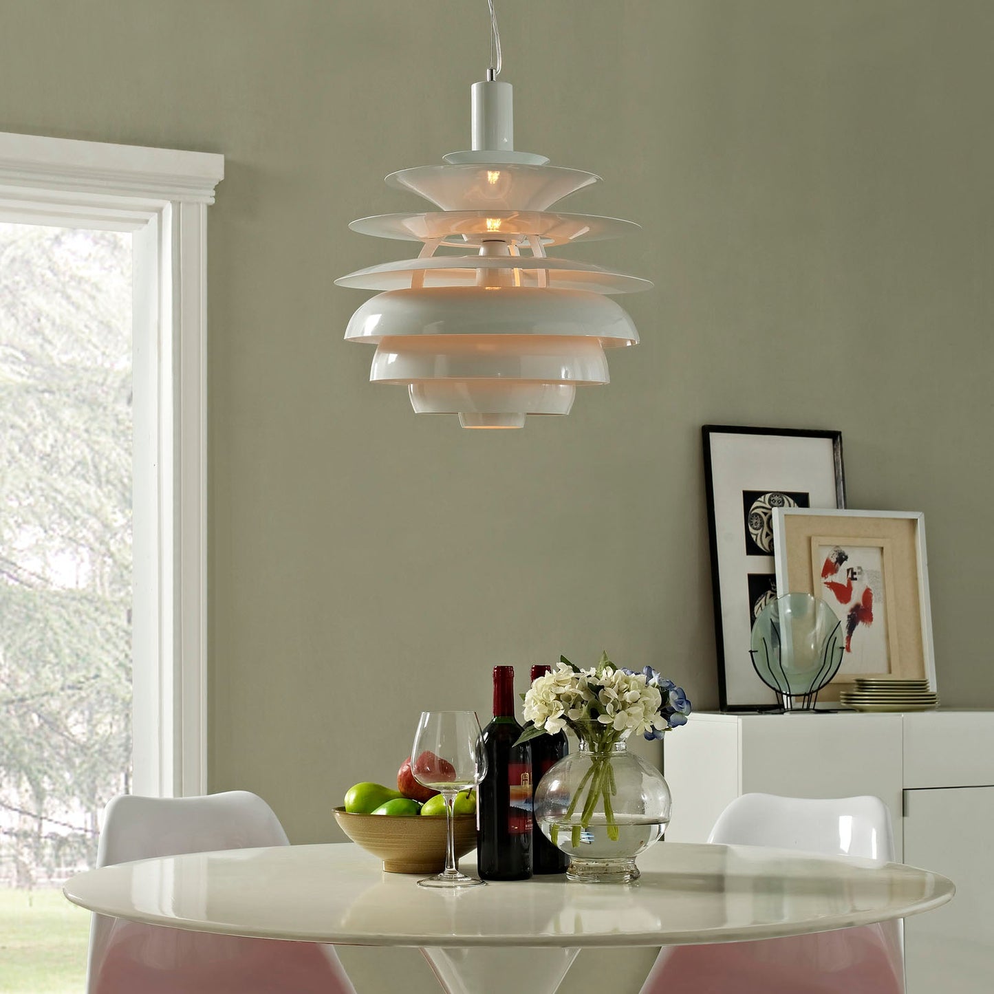 Rebound 17" Stainless Steel Chandelier By Modway - EEI-1554 | Chandeliers | Modishstore