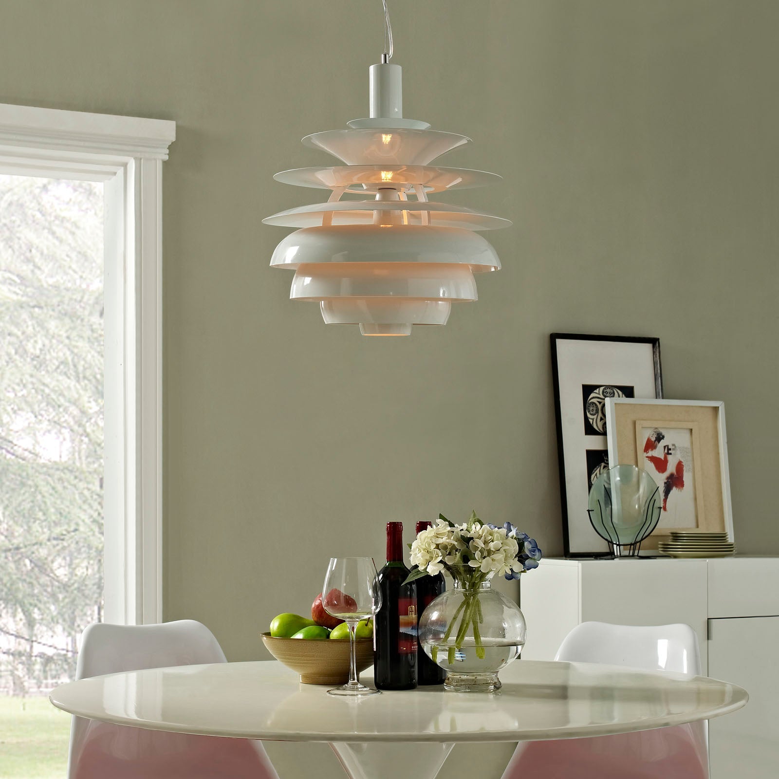Rebound 17" Stainless Steel Chandelier By Modway - EEI-1554 | Chandeliers | Modishstore