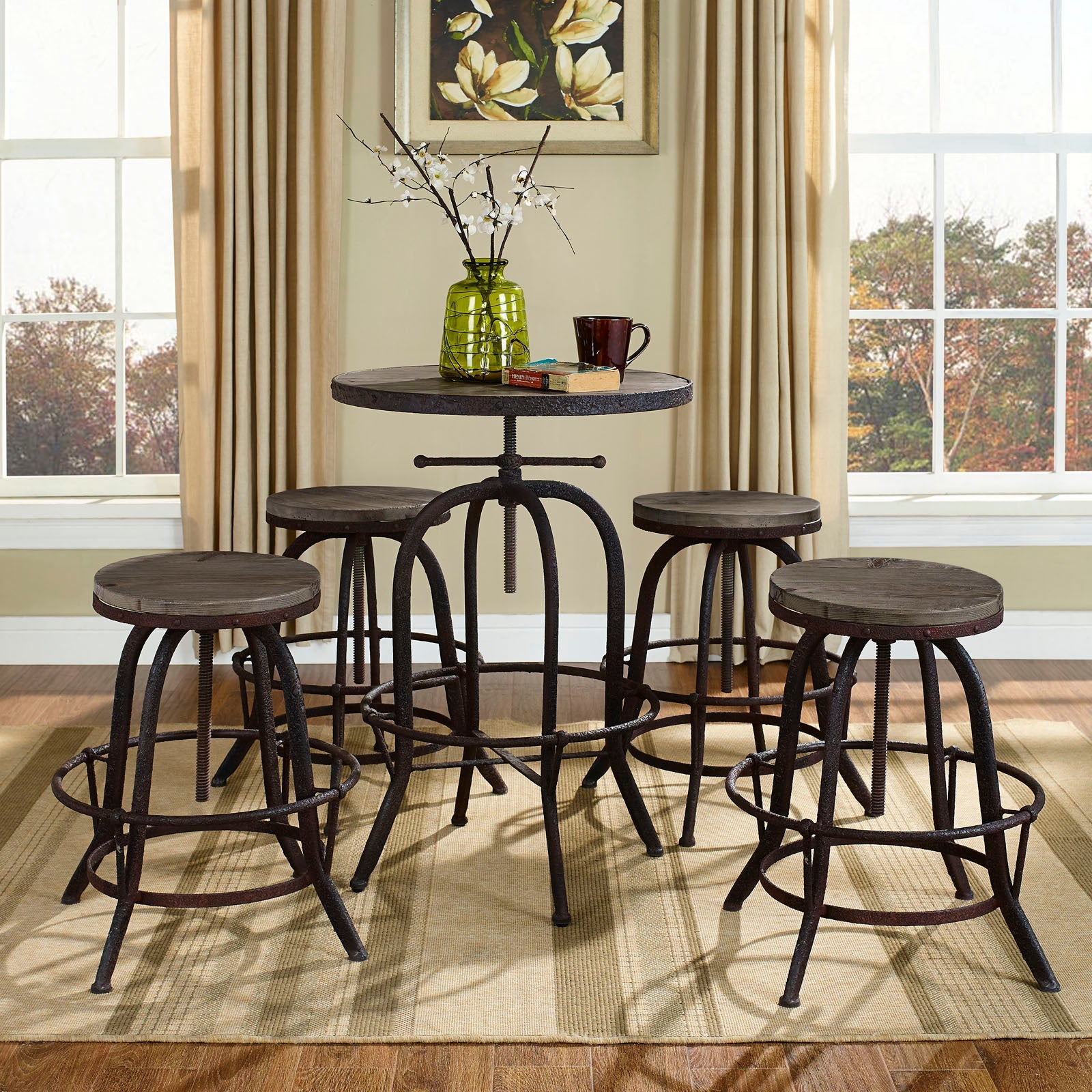 Gather 5 Piece Dining Set By Modway - EEI-1606 | Dining Sets