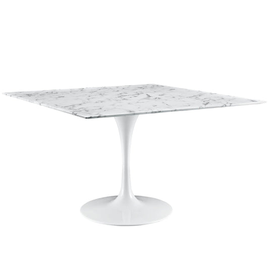 Lippa 48" Square Artificial Marble Dining Table By Modway - EEI-1638 | Dining Tables