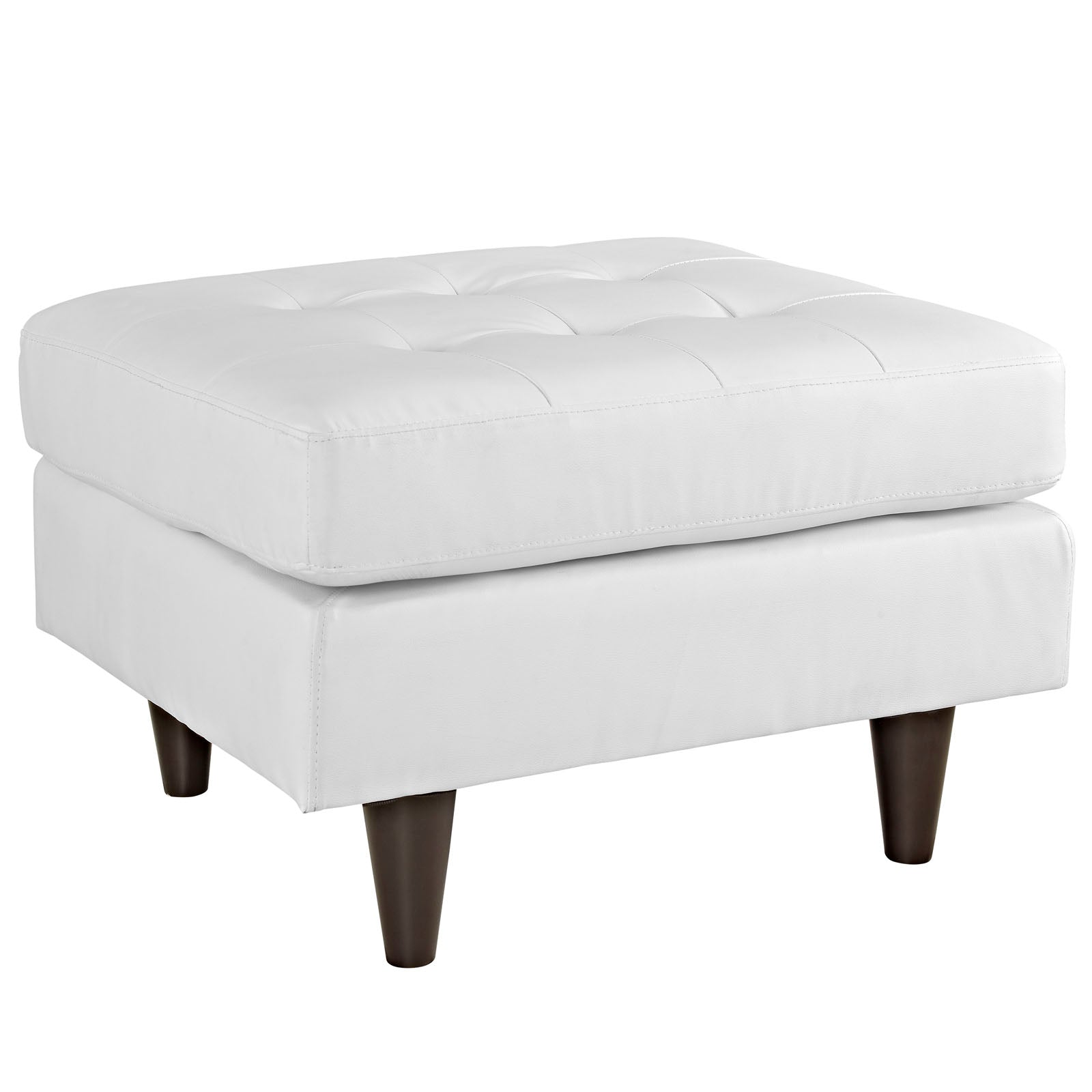 Modway Empress Leather Ottoman | Ottomans | 