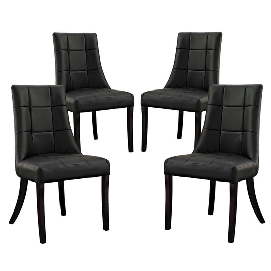 Modway Noblesse Vinyl Dining Chair - Set of 4 | Dining Chairs | Modishstore-9