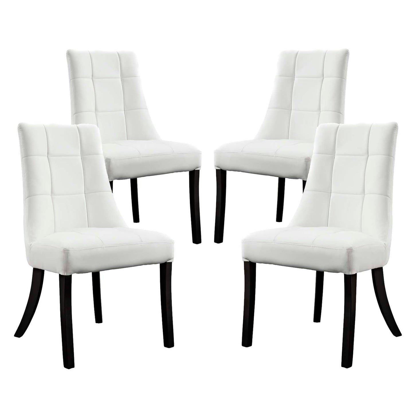 Modway Noblesse Vinyl Dining Chair - Set of 4 - EEI-1678 | Dining Chairs | Modishstore-1