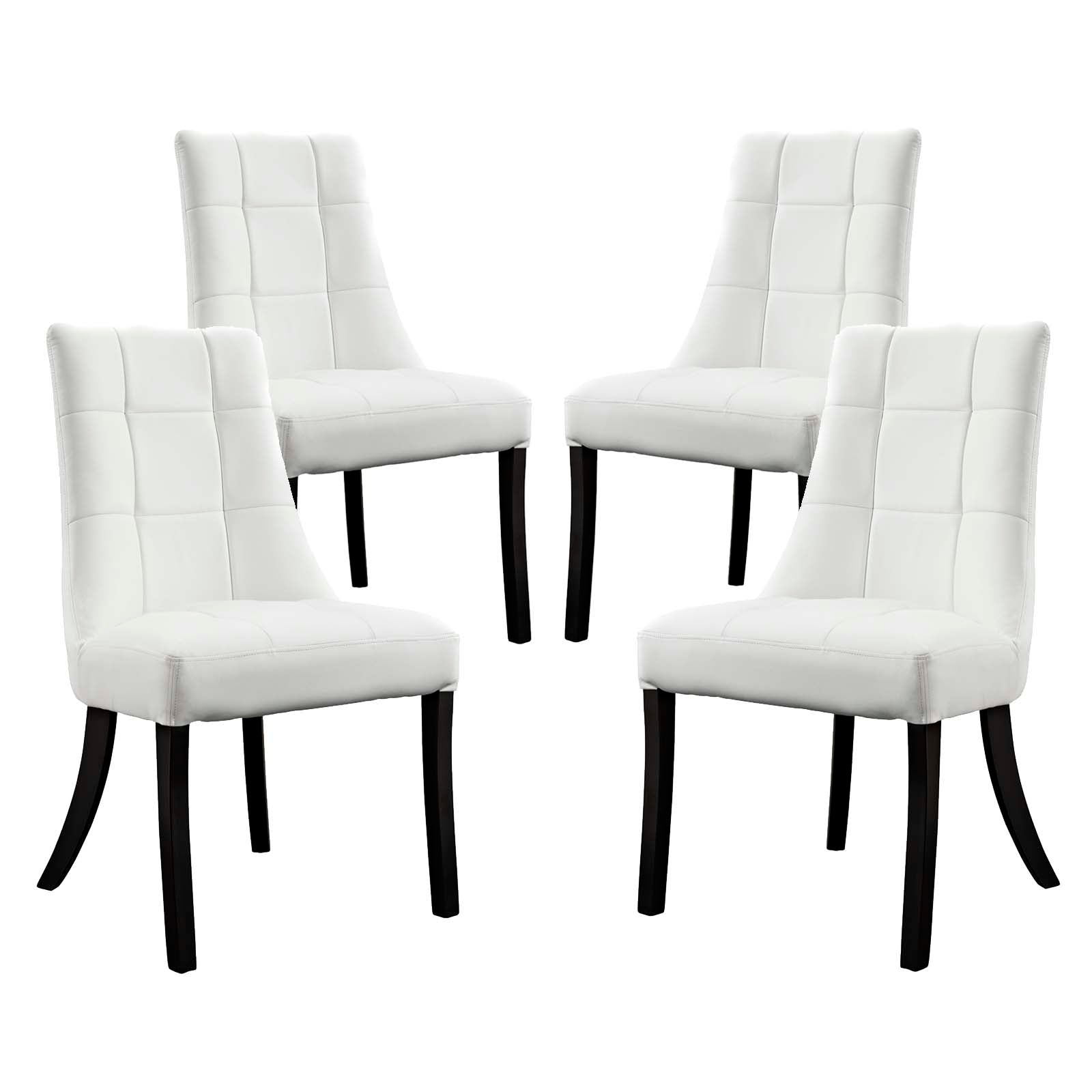 Modway Noblesse Vinyl Dining Chair - Set of 4 - EEI-1678 | Dining Chairs | Modishstore-1