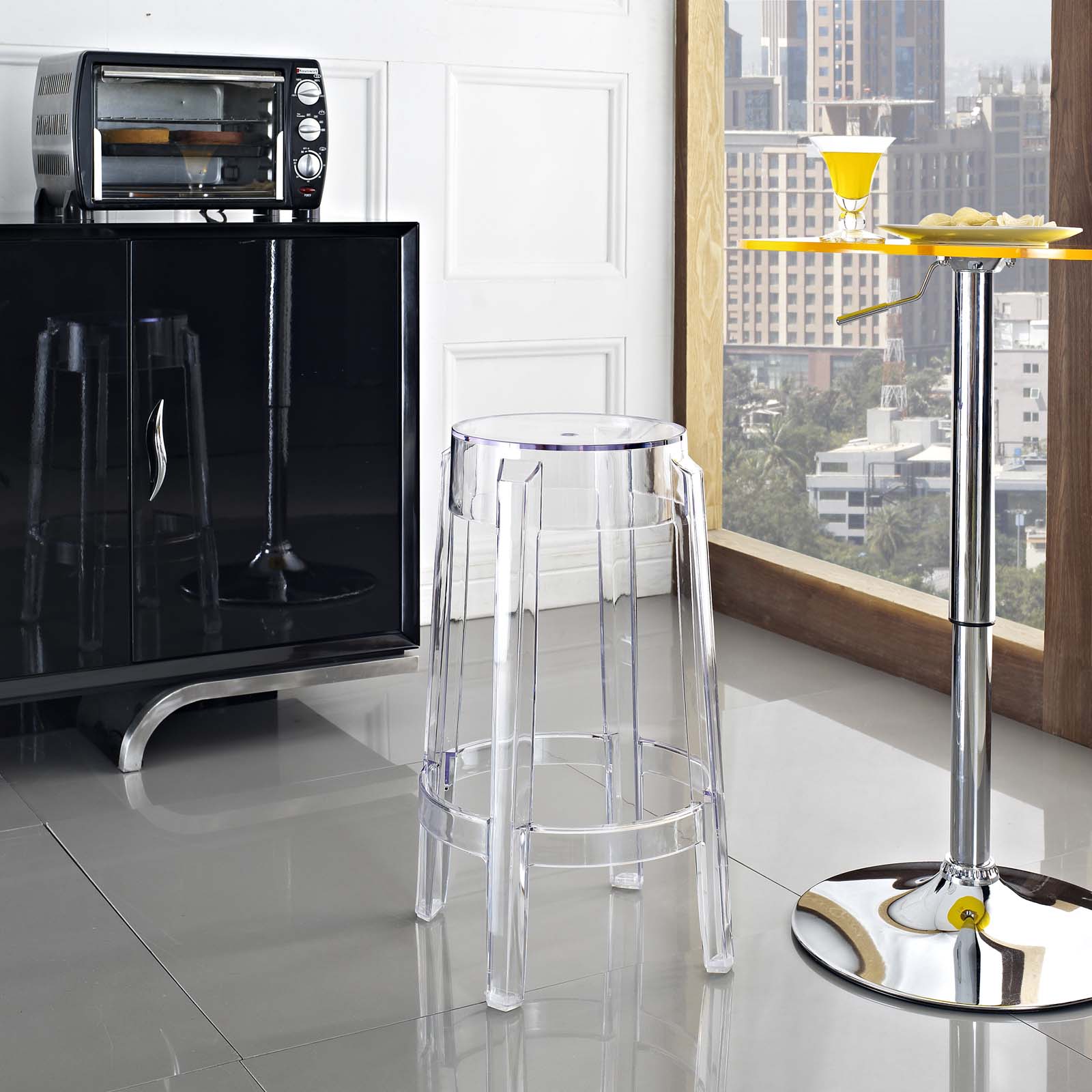 Modway Casper Counter Stool - Clear | Counter Stools