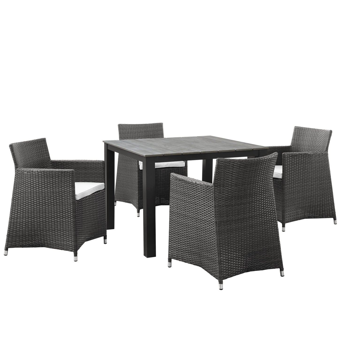 Modway Junction 5 Piece Outdoor Patio Dining Set - EEI-1744 | Outdoor Dining Set | Modishstore-16