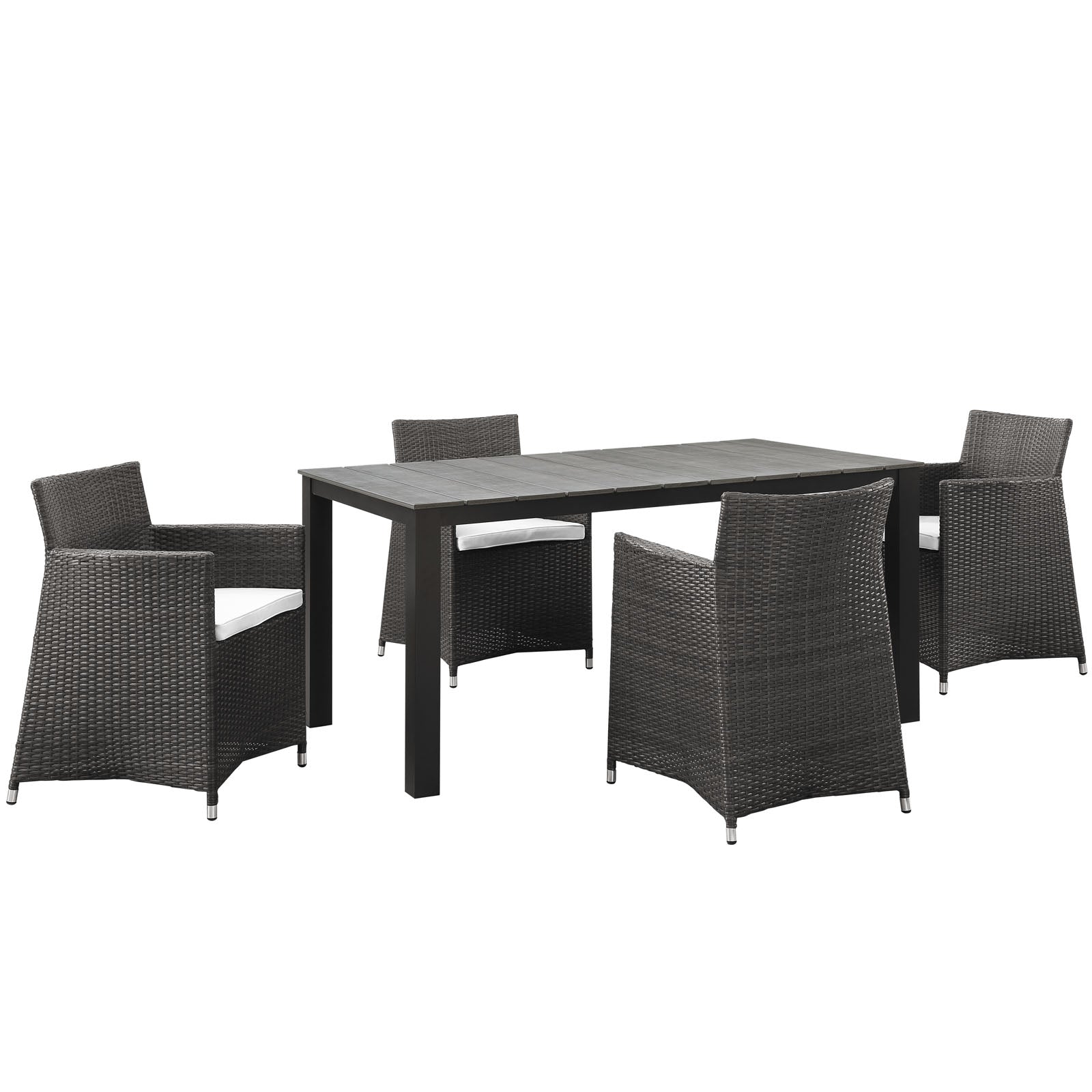 Modway Junction 5 Piece Outdoor Patio Dining Set - EEI-1746 | Outdoor Dining Set | Modishstore-16