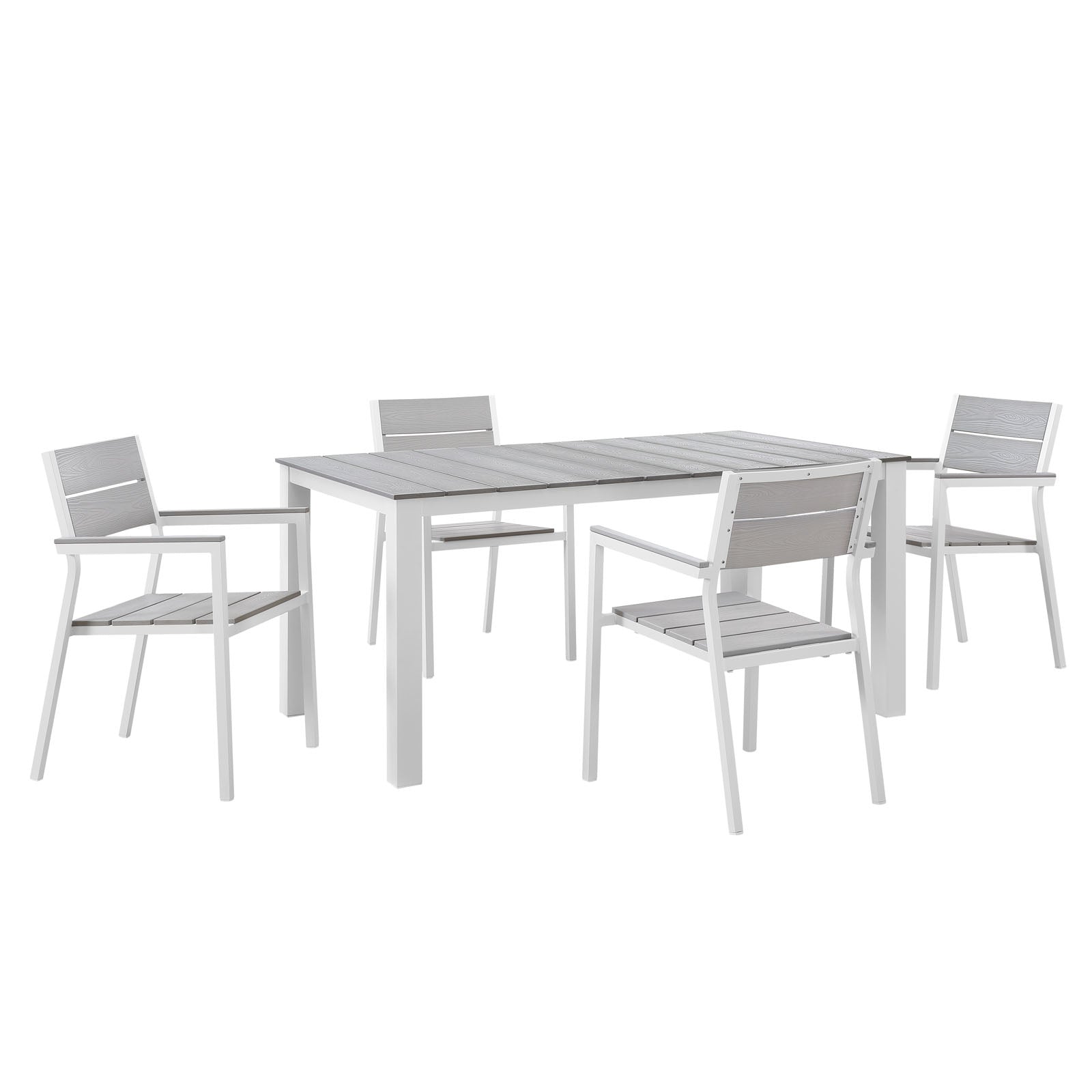 Modway Maine 5 Piece Outdoor Patio Dining Set - EEI-1747 | Outdoor Dining Set | Modishstore-2