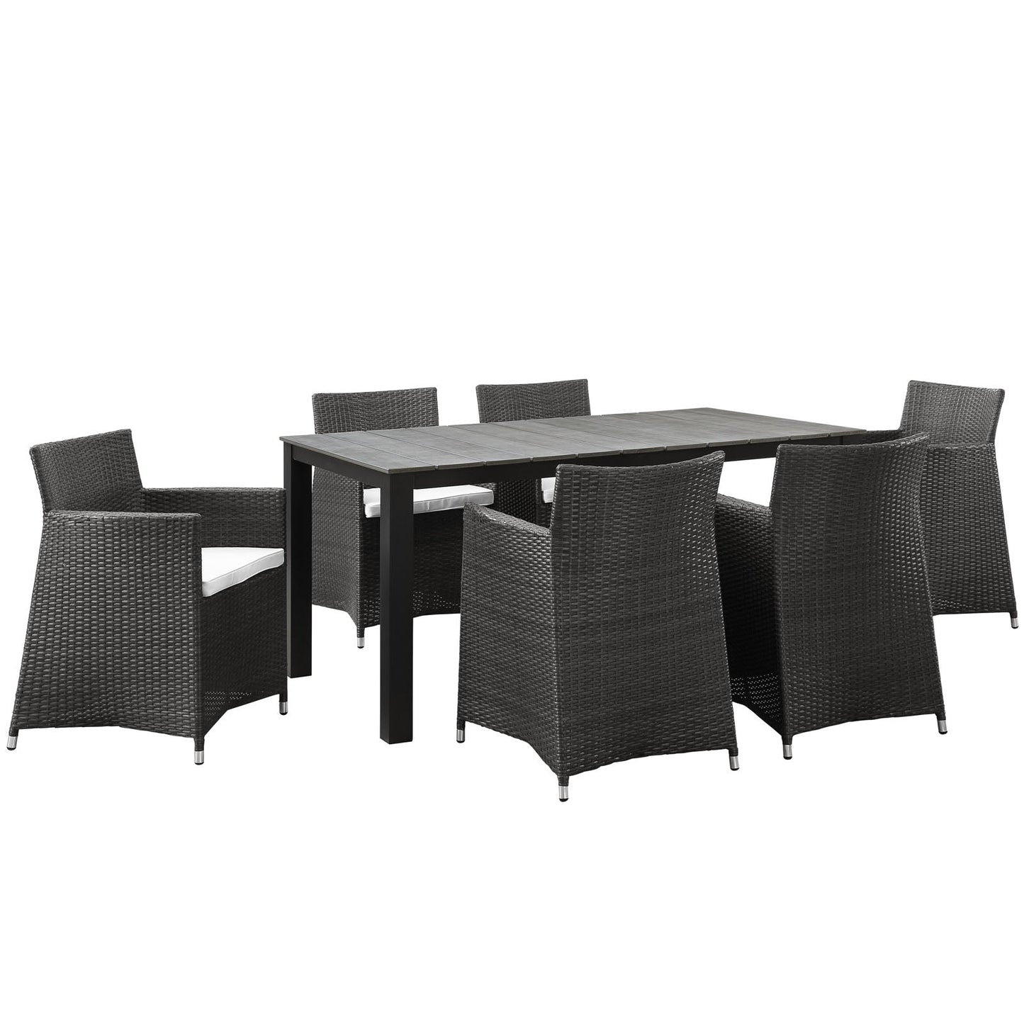 Modway Junction 7 Piece Outdoor Patio Dining Set - EEI-1748 | Outdoor Dining Set | Modishstore-16