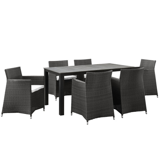 Modway Junction 7 Piece Outdoor Patio Dining Set - EEI-1748 | Outdoor Dining Set | Modishstore-16