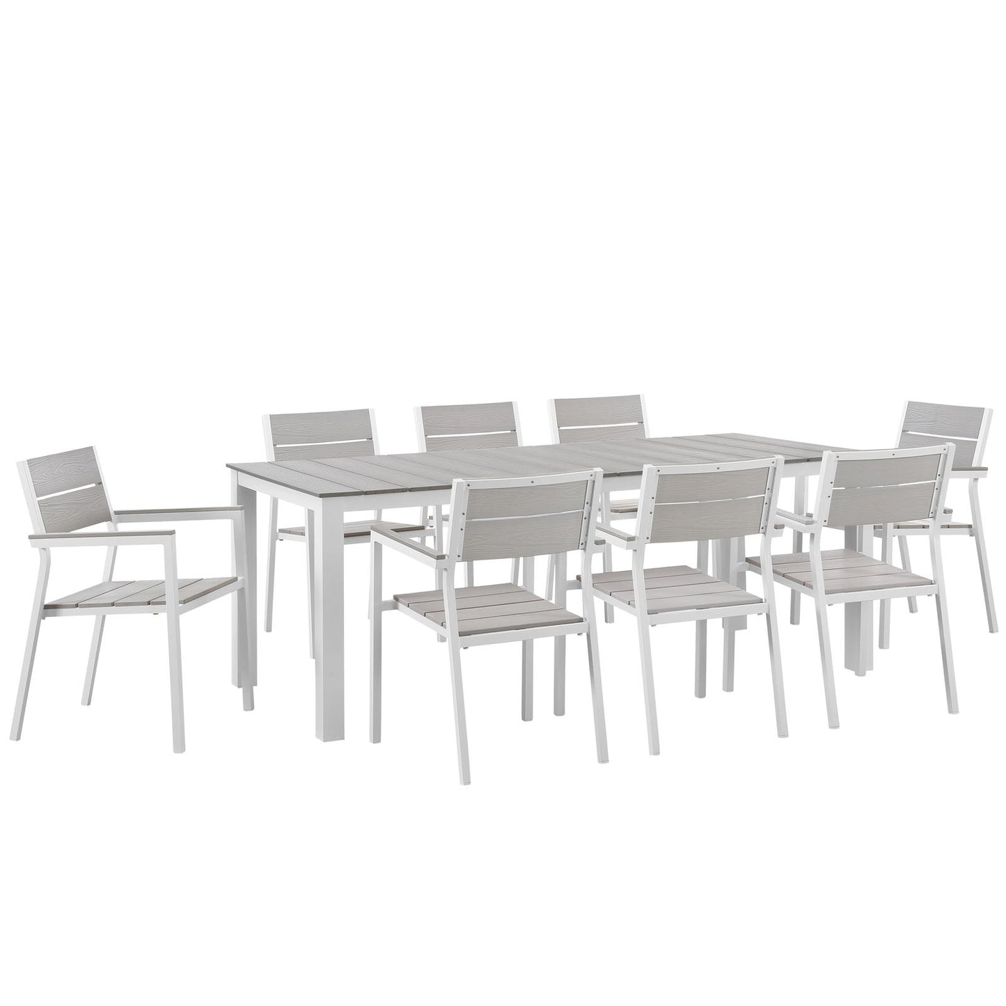 Modway Maine 9 Piece Outdoor Patio Dining Set | Outdoor Dining Set | Modishstore-15