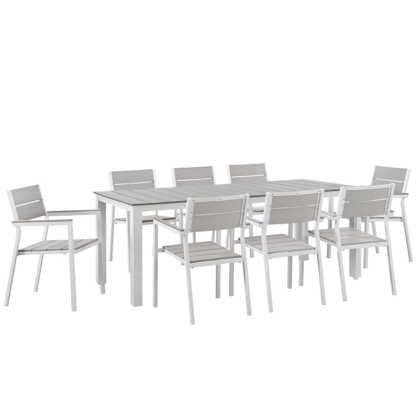 Modway Maine 9 Piece Outdoor Patio Dining Set | Outdoor Dining Set | Modishstore-15
