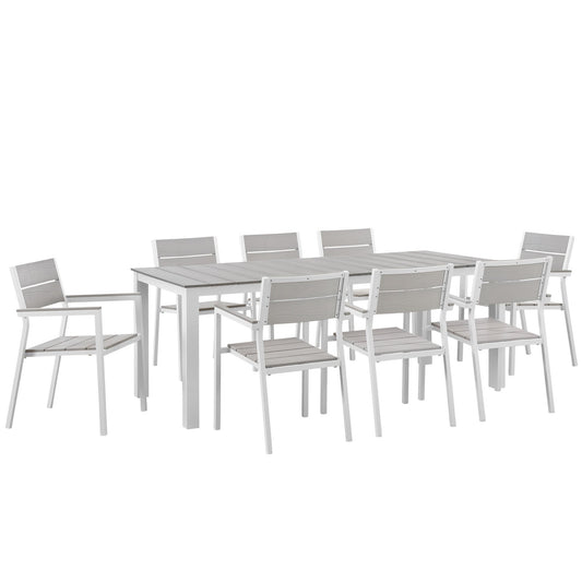 Modway Maine 9 Piece Outdoor Patio Dining Set | Outdoor Dining Set | Modishstore-15