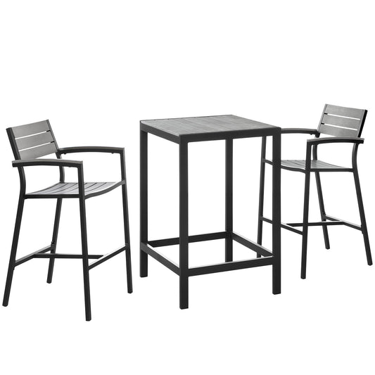 Modway Maine 3 Piece Outdoor Patio Dining Set - EEI-1754 | Outdoor Dining Set | Modishstore-15