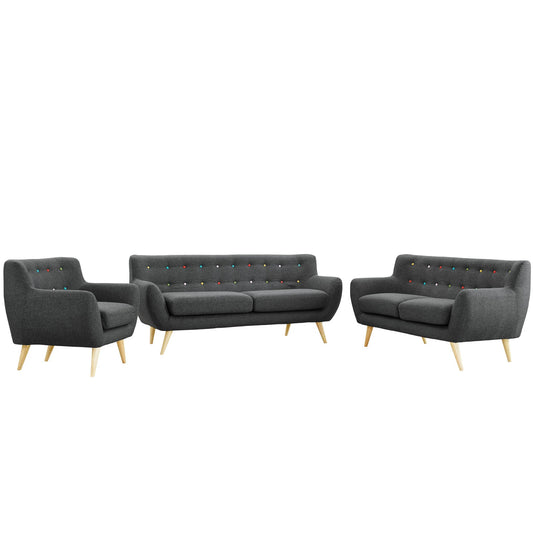 Modway Remark 3 Piece Living Room Set | Sofas | Modishstore-5
