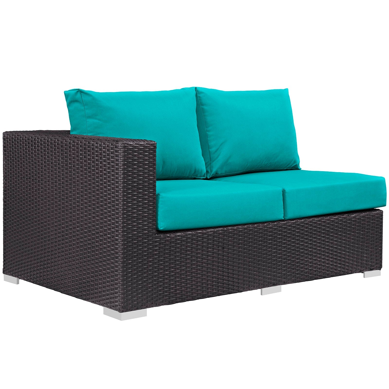 Convene Outdoor Patio Left Arm Loveseat By Modway - EEI-1842 | Outdoor Sofas, Loveseats & Sectionals - 4