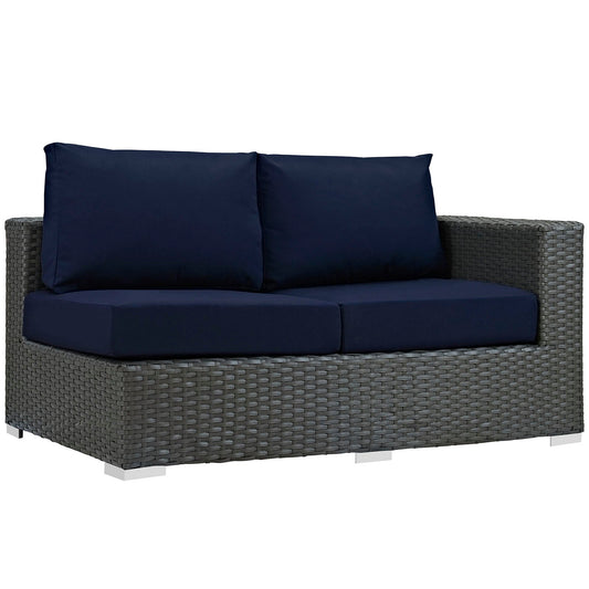 Sojourn Outdoor Patio Sunbrella Right Arm Loveseat By Modway - EEI-1857 | Outdoor Sofas, Loveseats & Sectionals | Modishstore - 2