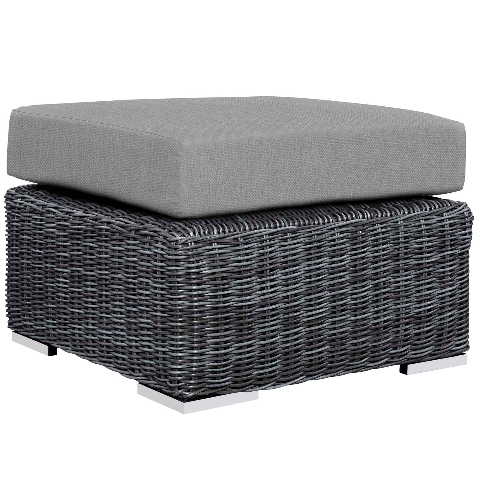 Summon Outdoor Patio Sunbrella Ottoman By Modway - EEI-1869 | Outdoor Ottomans | Modishstore - 2