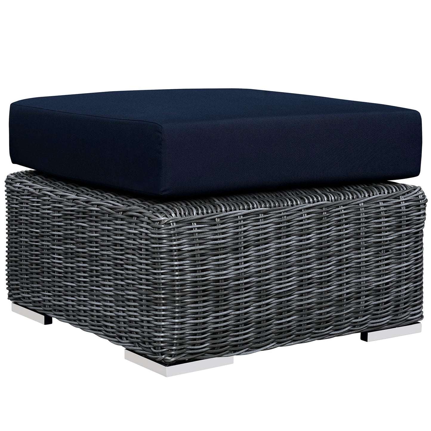 Summon Outdoor Patio Sunbrella Ottoman By Modway - EEI-1869 | Outdoor Ottomans | Modishstore - 3