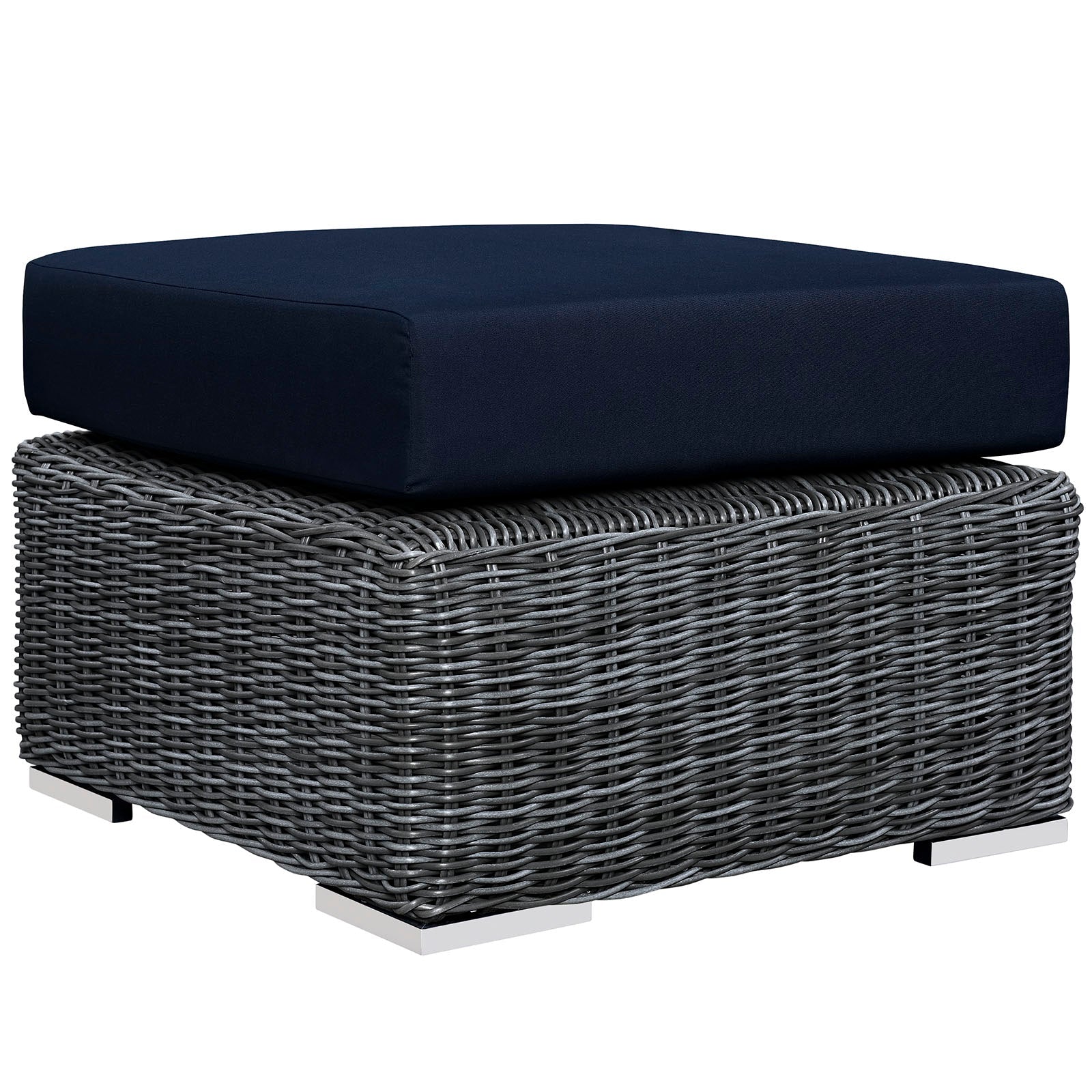 Summon Outdoor Patio Sunbrella Ottoman By Modway - EEI-1869 | Outdoor Ottomans | Modishstore - 3