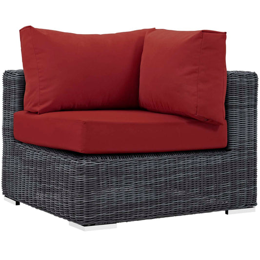 Modway Summon Outdoor Patio Corner | Outdoor Sofas, Loveseats & Sectionals | Modishstore-15