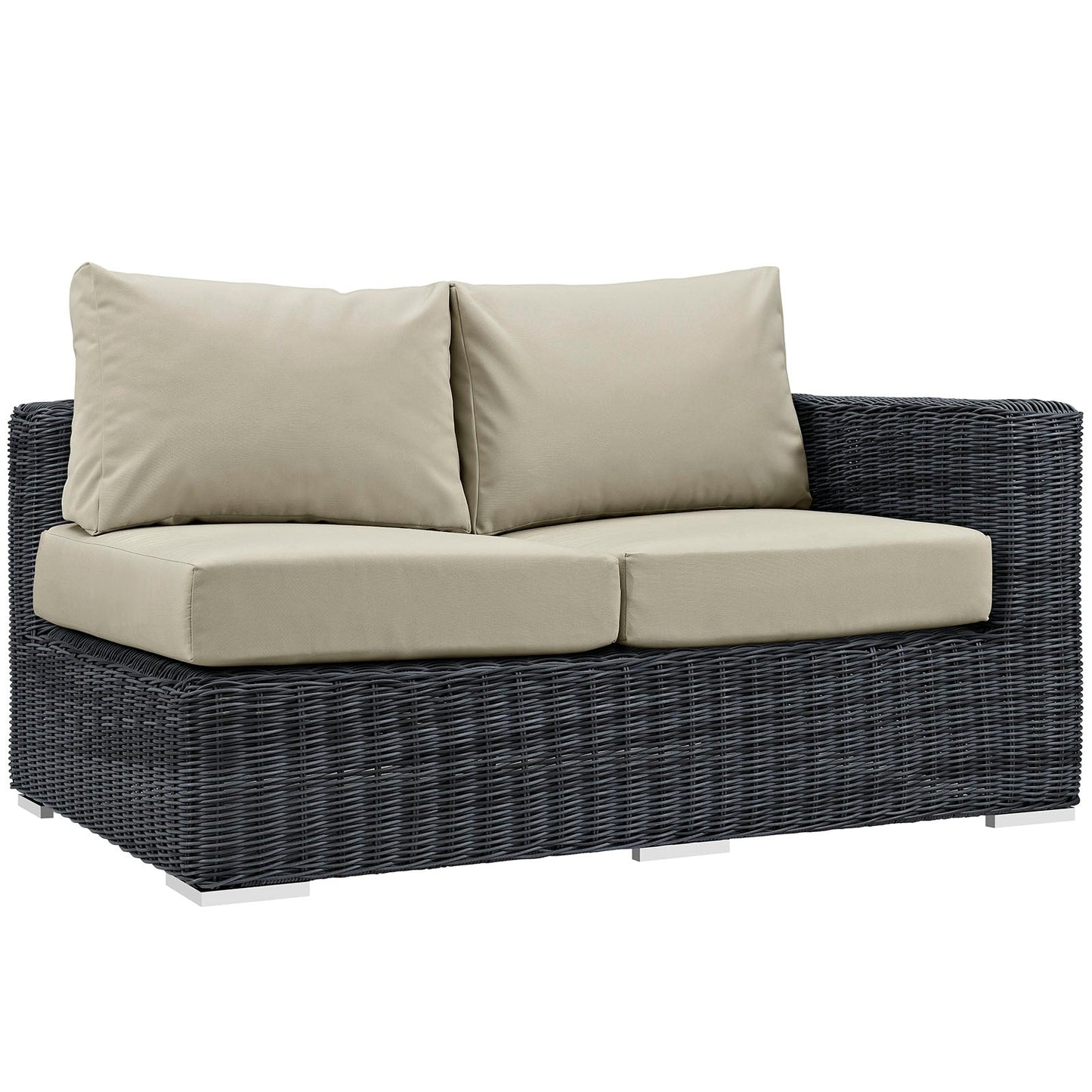 Modway Summon Outdoor Patio Right Arm Loveseat | Outdoor Sofas, Loveseats & Sectionals | Modishstore-3