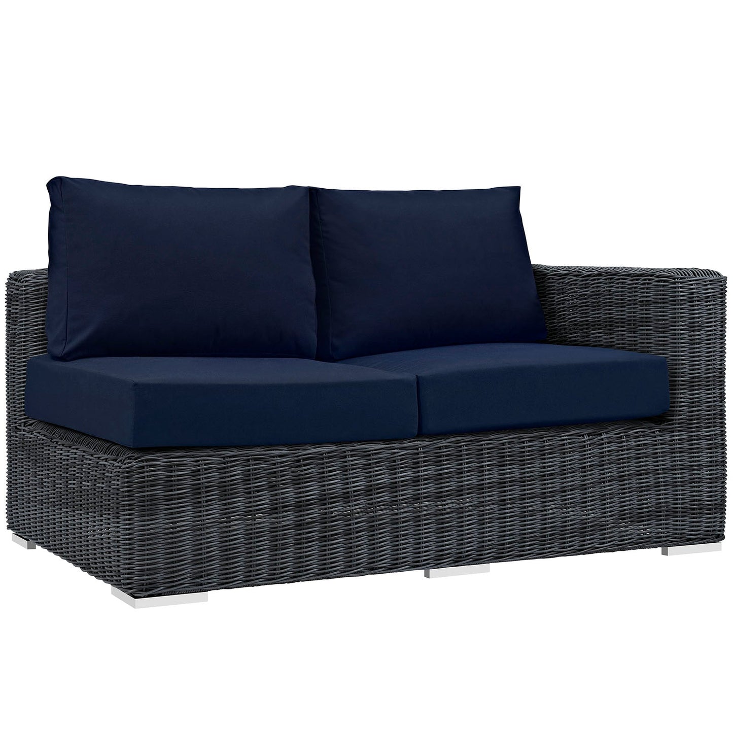 Modway Summon Outdoor Patio Right Arm Loveseat | Outdoor Sofas, Loveseats & Sectionals | Modishstore-4