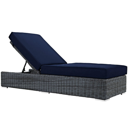 Summon Outdoor Patio Sunbrella® Chaise Lounge By Modway - EEI-1876 | Outdoor Chaise Lounges | Modishstore - 3
