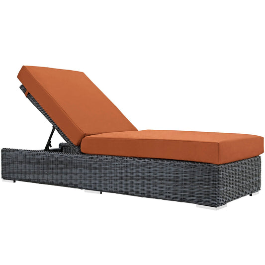 Summon Outdoor Patio Sunbrella® Chaise Lounge By Modway - EEI-1876 | Outdoor Chaise Lounges | Modishstore - 4