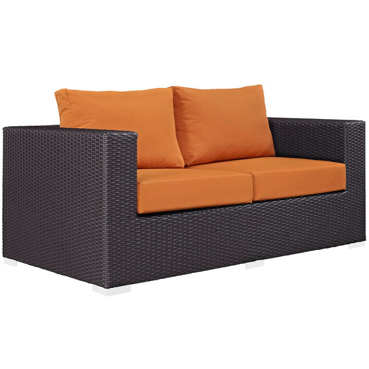 Modway Convene Outdoor Patio Loveseat | Outdoor Sofas, Loveseats & Sectionals | 