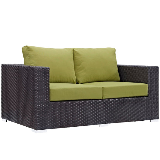 Modway Convene Outdoor Patio Loveseat | Outdoor Sofas, Loveseats & Sectionals | 
