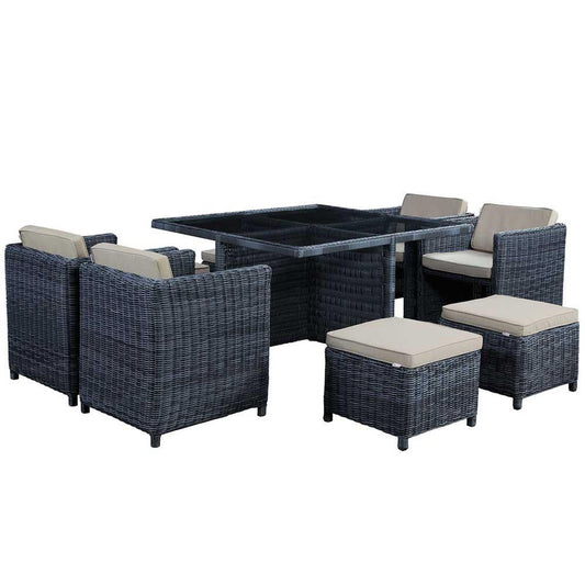 Modway Summon 9 Piece Outdoor Patio Dining Set | Outdoor Dining Set | Modishstore-2