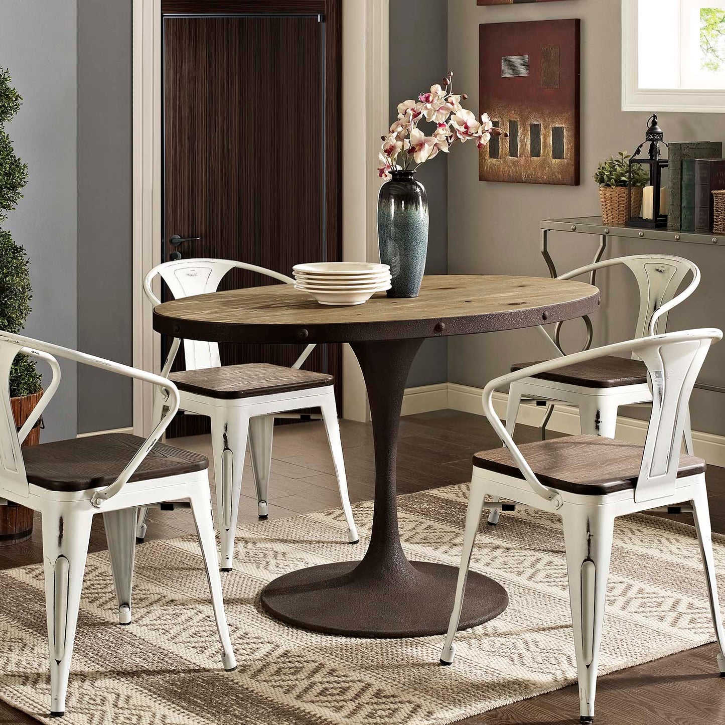 Drive 47" Oval Wood Top Dining Table By Modway - EEI-2009 | Dining Tables