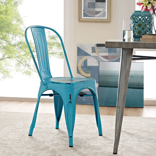 Modway Promenade Side Chair - Gunmetal - EEI-2027 - Turquoise