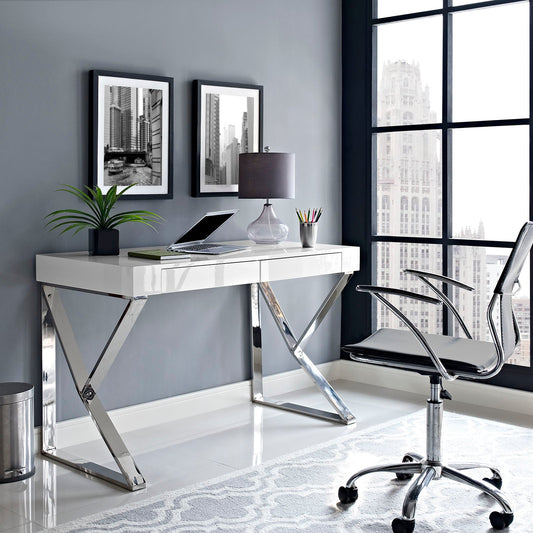 Modway Adjacent Desk - White | Desks
