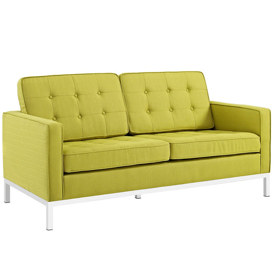 Modway Loft Fabric Loveseat - EEI-2051 - Wheatgrass