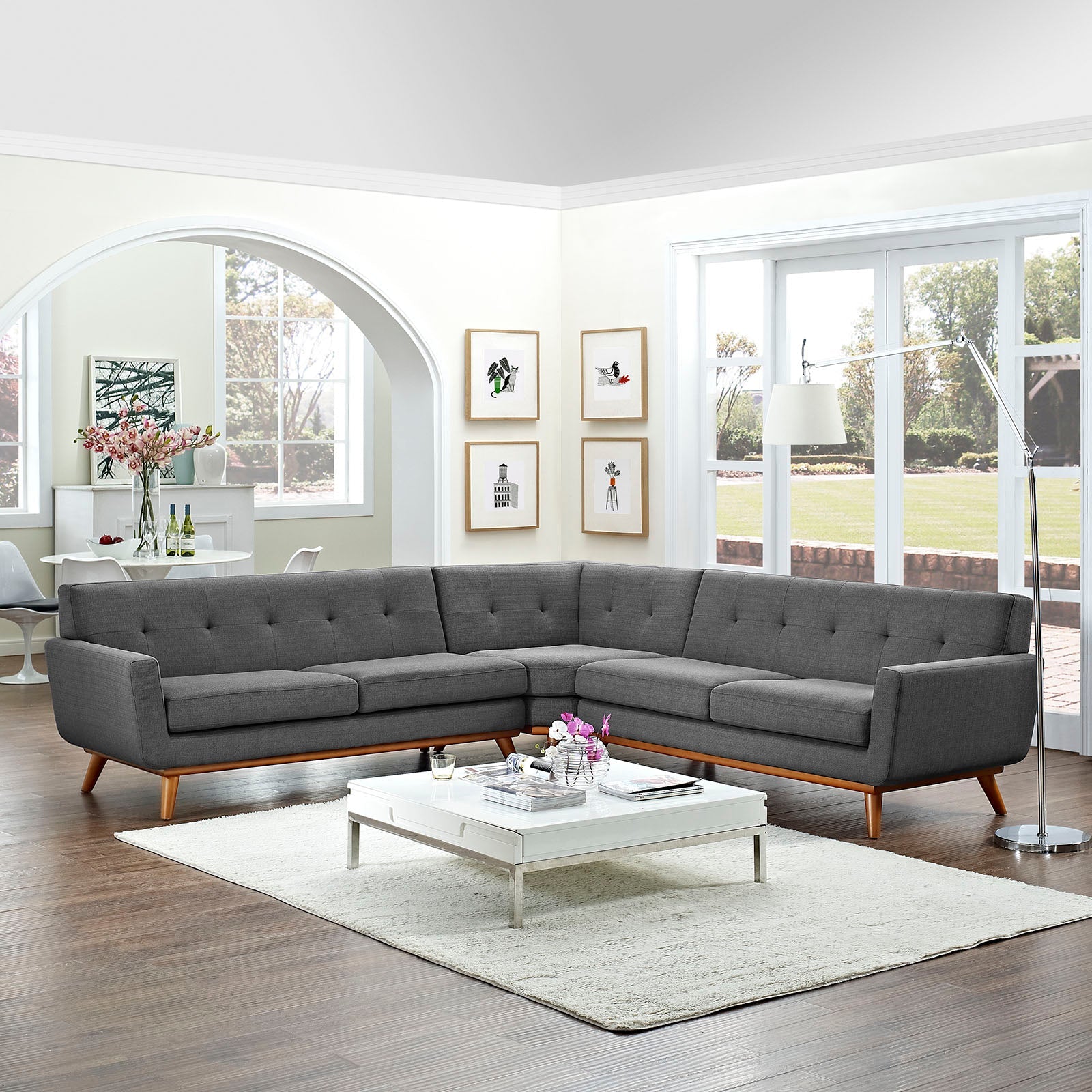 Modway Engage L-Shaped Sectional Sofa | Sofas | 
